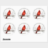 深紅色 ラウンドシール (シート)