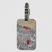 深紅色 ラゲッジタグ (正面縦)