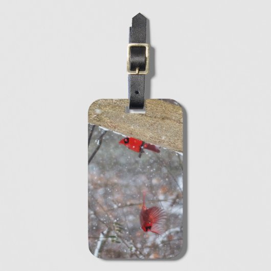 深紅色 ラゲッジタグ (正面縦)