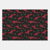 深紅色 ラッピングペーパーシート (正面3)