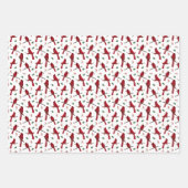 深紅色 ラッピングペーパーシート (正面)