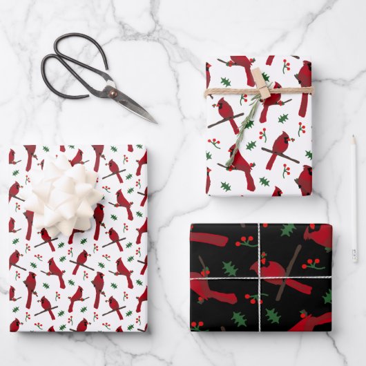 深紅色 ラッピングペーパーシート (正面)