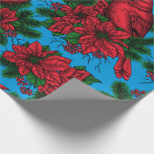 深紅色 ラッピングペーパー (角)