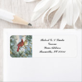 深紅色--差出人住所ラベル ラベル (インサイチュ)