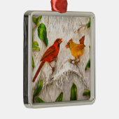 深紅色。愛の歌 メタルオーナメント (右)