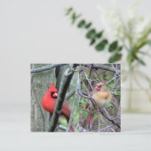 深紅色(春) ポストカード (スタンド正面)