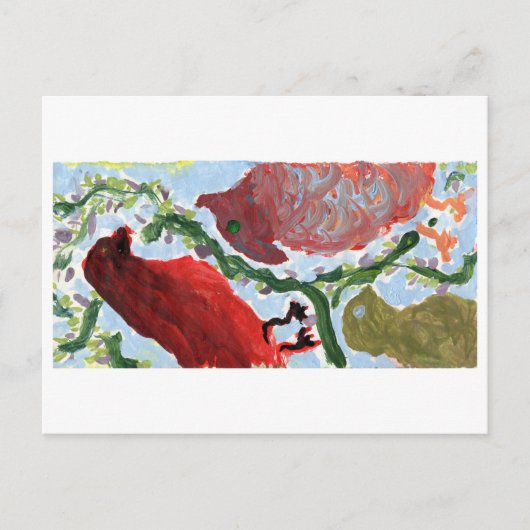 深紅色(?)葉書の収集 ポストカード (正面)