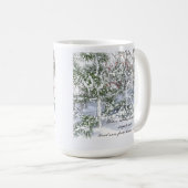 深紅色magからの天国メッセージ コーヒーマグカップ (正面右)