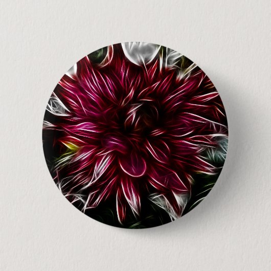 深紅花 缶バッジ (正面)