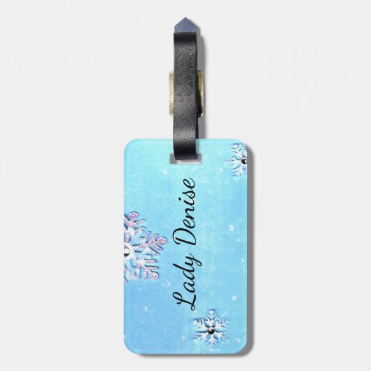 深紅雪 ラゲッジタグ (裏面縦)