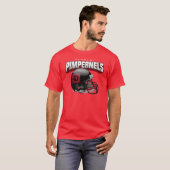 深紅Pimpernels "大きいヘッド"ティー: 家 Tシャツ (正面フル)