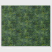 深緑の素朴な質 ラッピングペーパー (フラット)