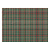 深緑色およびあずき色のクリスマスの格子縞のテーブルクロス テーブルクロス (正面(横))