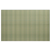 深緑色およびイエロー・ゴールドのスポーティな格子縞 ファブリック (ヤード)