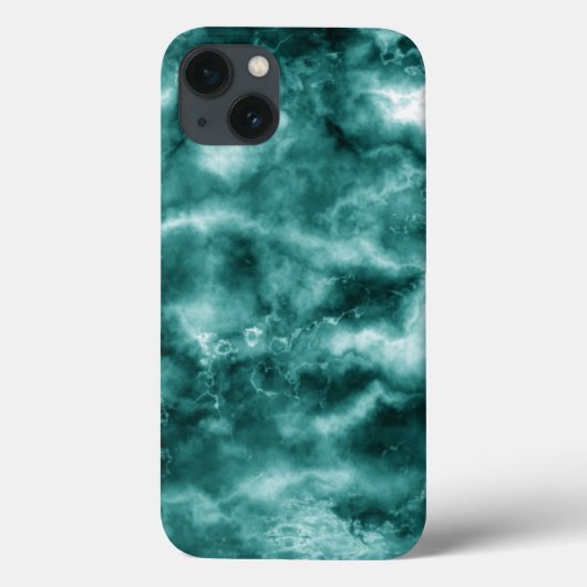 深緑色の大理石の質 Case-Mate iPhoneケース (裏面)