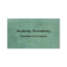 深緑色の水彩画の洗浄名刺