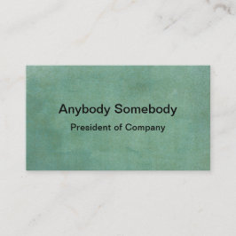 深緑色の水彩画の洗浄名刺 名刺