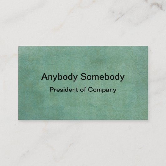 深緑色の水彩画の洗浄名刺 名刺 (正面)