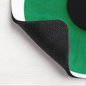 深緑色の眼球のマウスパッド マウスパッド (コーナー)