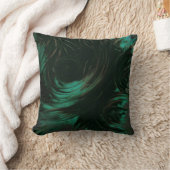 深緑色の秘術の枕 クッション (ブランケット)
