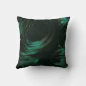 深緑色の秘術の枕 クッション (裏面)