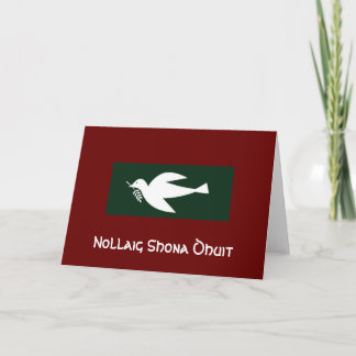深緑色の鳩、Nollaig Shona Dhuit シーズンカード
