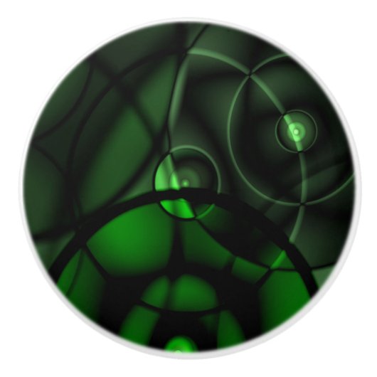 深緑色 セラミックノブ (正面)