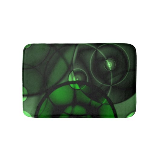 深緑色 バスマット (正面)