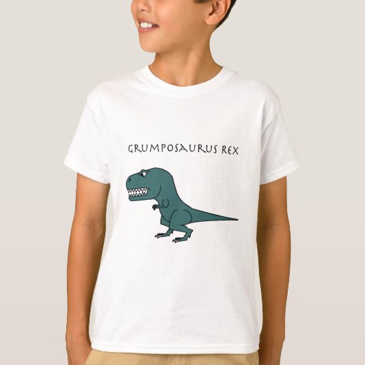 深緑色Grumposaurusのレックス Tシャツ (正面)