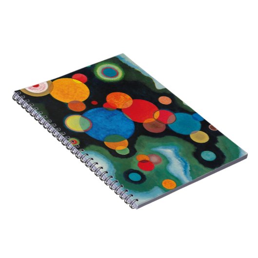 深遠なインパルス抽象カンヴァス上のオイル カンディンスキー ノートブック (右側)