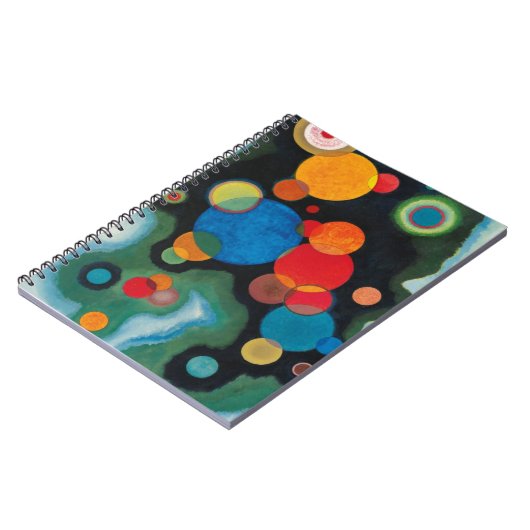 深遠なインパルス抽象カンヴァス上のオイル カンディンスキー ノートブック (左側)