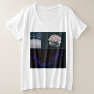 深部の美しい プラスサイズTシャツ