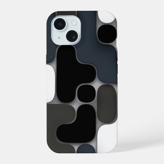 混おもしろい在 iPhone 15ケース (裏面)