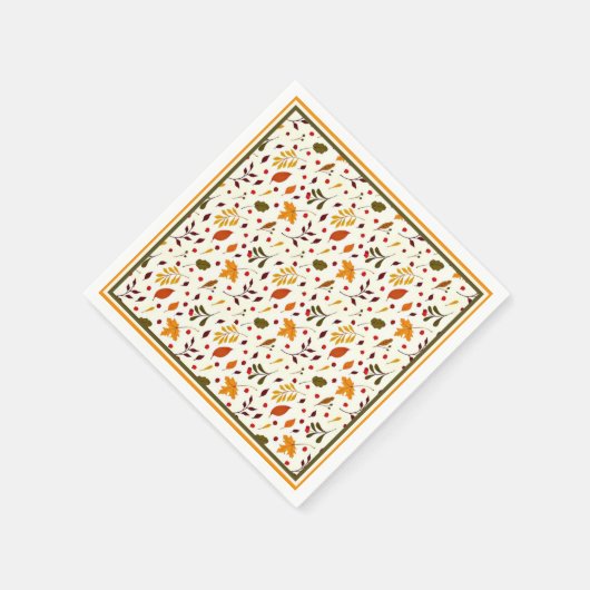 混ざった紅葉 スタンダードカクテルナプキン (角)