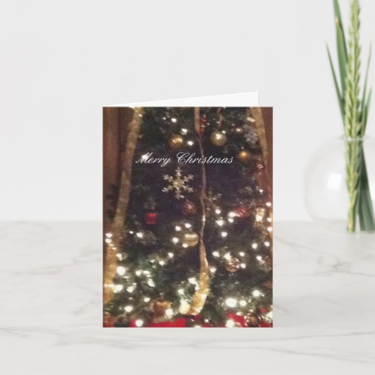 混ぜられた家族のクリスマスカード シーズンカード (正面)