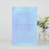 混ぜられた青い背景によって並べられる文房具 便箋 (スタンド正面)