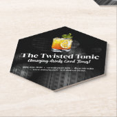 混アート合カクテルドリンク ペーパーコースター (アングル)