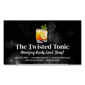 混アート合カクテルドリンク マグネット名刺 (正面)