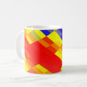 混カラフル合抽象芸術バックグラウンド設計抽象 コーヒーマグカップ (正面左)