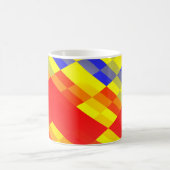 混カラフル合抽象芸術バックグラウンド設計抽象 コーヒーマグカップ (中央)