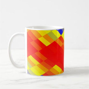 混カラフル合抽象芸術バックグラウンド設計抽象 コーヒーマグカップ