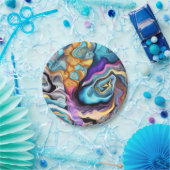 混カラフル合 ペーパープレート (パーティー)