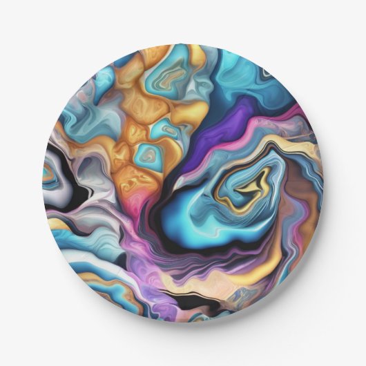 混カラフル合 ペーパープレート (正面)