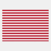 混モダン赤と白合したクリスマスツリー ラッピングペーパーシート (正面3)