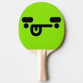 混乱いけなした顔グリーン卓球ラケット 卓球ラケット (正面)