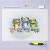 混乱おもしろいしたカエル 薄葉紙 (クラフト)
