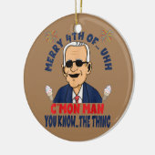 混乱おもしろいしたジョーメリーバイデン氏カルマン4世 セラミックオーナメント (左)