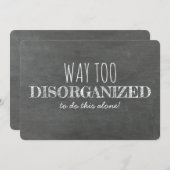 混乱おもしろいしたメイド・オブ・オーナー（花嫁付き添い人） 招待状 (正面/裏面)