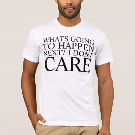 混乱か無感動 Tシャツ (正面)