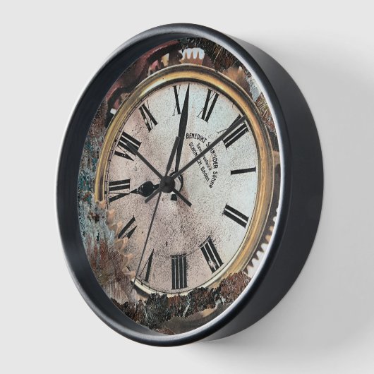 「混乱させる」 壁時計 (傾斜)